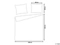 Miniatyrbillede 3 af 8: Sengetøj 220 x 240 cm Grå Satin Bomuld Solid Mønster Dynebetræk Pudebetræk Moderne Stil