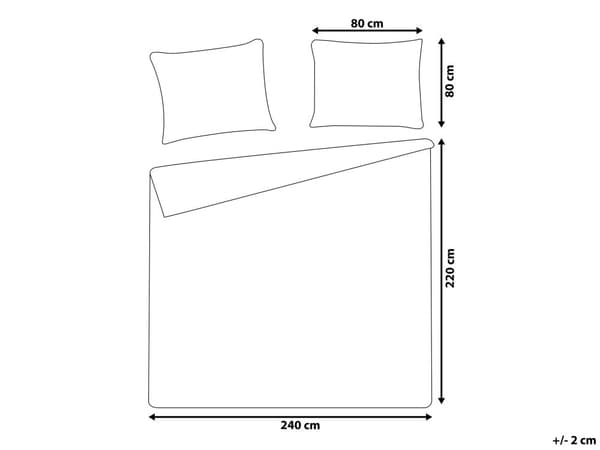 Sengetøj 220 x 240 cm Mørkeblå Satin Bomuld Solid mønster Dynebetræk Pudebetræk Moderne
