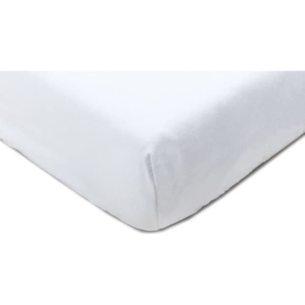 Babyskyddslakan + 2 i 1 vattentät bomullsmadrass vit 70x140 cm - P'tit Lit