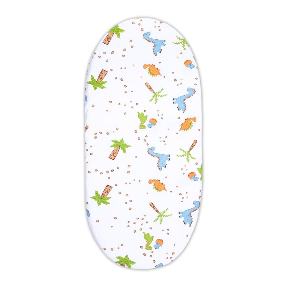 Påslakan barnvagn bassäng sidosäng 38x80 cm - lakan barnvagn madrassöverdrag bomull madrassskydd dinosaurie
