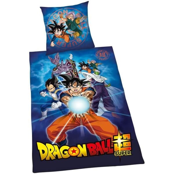 Dragon Ball Super sängkläder set - DRAGON BALL - Unisex - Flerfärgad - 100% bomull