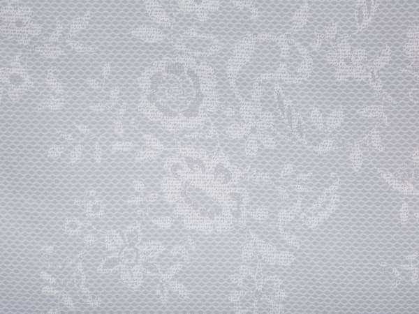 Sengesett grå 155 x 220 cm bomull blomstermønster dynetrekk og putevar elegant