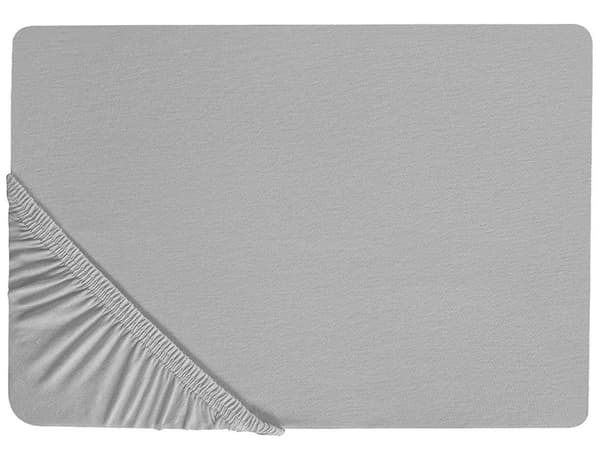 Formsydd laken 140 x 200 cm bomull ensfarget lysegrå
