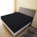 Miniatyrbilde 5 av 5: vidaXL Jerseylaken svart 180x200 cm bomull