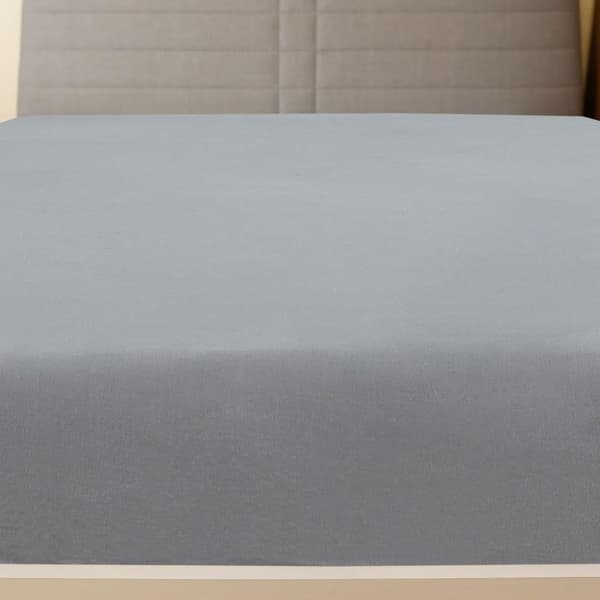 vidaXL Muotoon ommellut lakanat 2 kpl harmaa 100x200 cm puuvilla