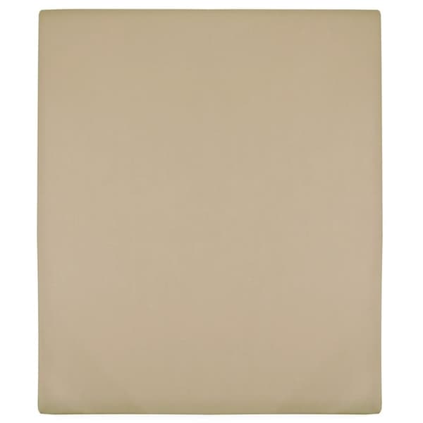 vidaXL Muotoon ommeltu lakana taupe 100x200 cm puuvilla