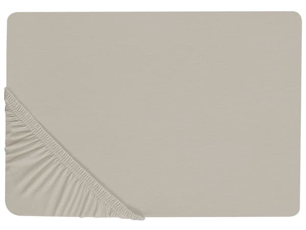 Muotoonommeltu lakana ruskeanharmaa 90 x 200 x 30 cm puuvilla konepestävä kuminauhat moderni