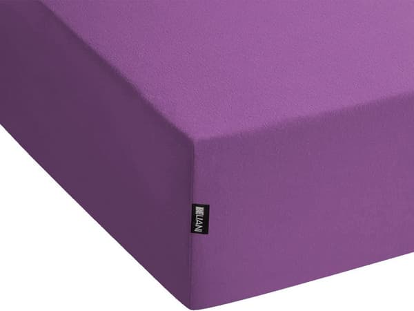 Lagen Lilla Bomuld 140 x 200 Blød Stræklagen til Seng Madras Bomuldslagen Tilbehør Soveværelse Jerseylagen med Elastisk Kant Farvetlagen