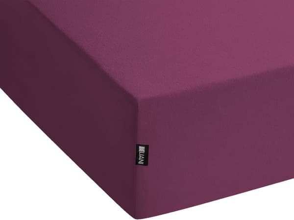 Påslakan Vinröd Bomull 180 x 200 cm Elastisk Kant Helfärgad Klassisk Stil för Sovrum