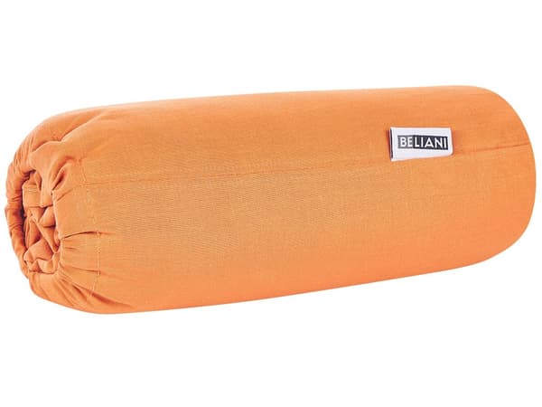 Påslakan Orange Bomull 180 x 200 cm Elastisk Kant Helfärgad Klassisk Stil för Sovrum