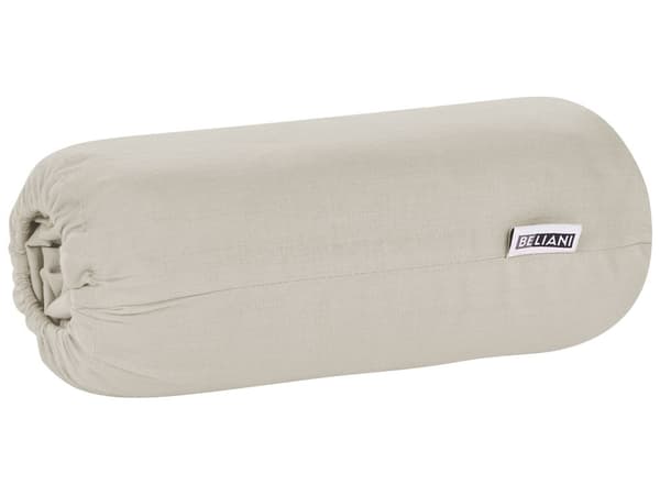 Påslakan Taupe Bomull 90 x 200 cm Elastisk Kant Helfärgad Klassisk Stil för Sovrum
