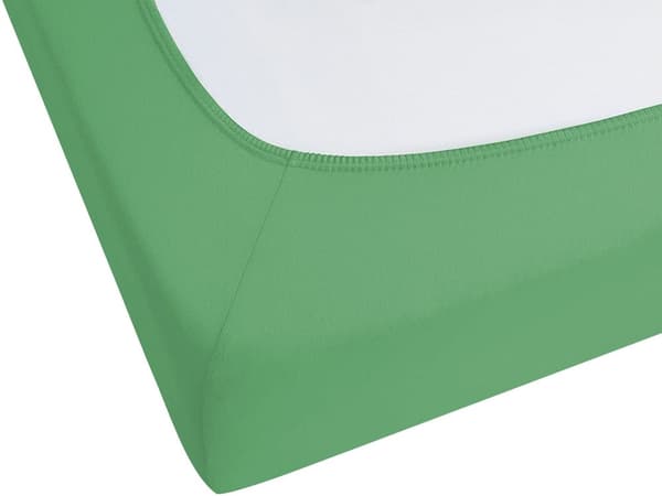 Påslakan Grön Bomull 200 x 200 cm Elastisk Kant Helfärgad Klassisk Stil för Sovrum
