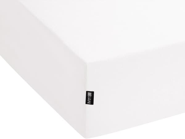 Påslakan Vit Bomull 90 x 200 cm Elastisk Kant Helfärgad Klassisk Stil för Sovrum