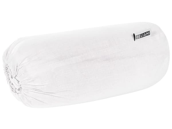 Påslakan Vit Bomull 90 x 200 cm Elastisk Kant Helfärgad Klassisk Stil för Sovrum