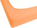 Miniatyrbilde 5 av 6: Formsydd laken Oransje Bomull 140 x 200 cm Elastisk kant Ensfarget Klassisk stil Soverom Seng