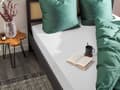Miniatyrbilde 2 av 6: Formsydd laken Hvit Bomull 200 x 200 cm Elastisk kant Ensfarget Klassisk stil Soverom Seng