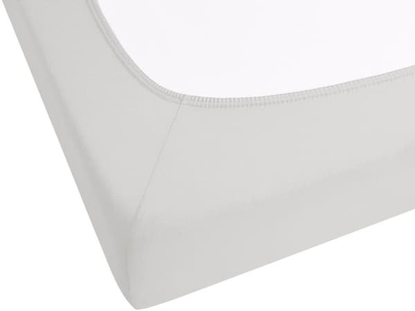 Formsydd laken Lysegrå Bomull 140 x 200 cm Elastisk kant Ensfarget Klassisk stil Soverom Seng