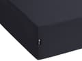 Miniatyrbilde 4 av 6: Formsydd laken Svart Bomull 180 x 200 cm Elastisk kant Ensfarget Klassisk stil Soverom Seng