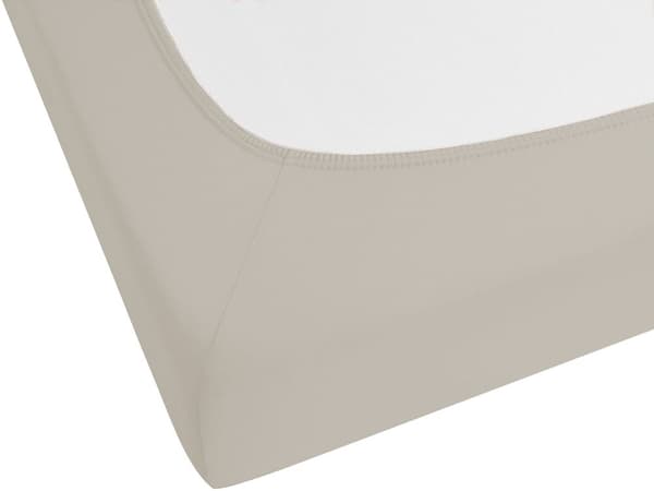 Formsydd laken Taupe Bomull 200 x 200 cm Elastisk kant Ensfarget Klassisk stil Soverom Seng