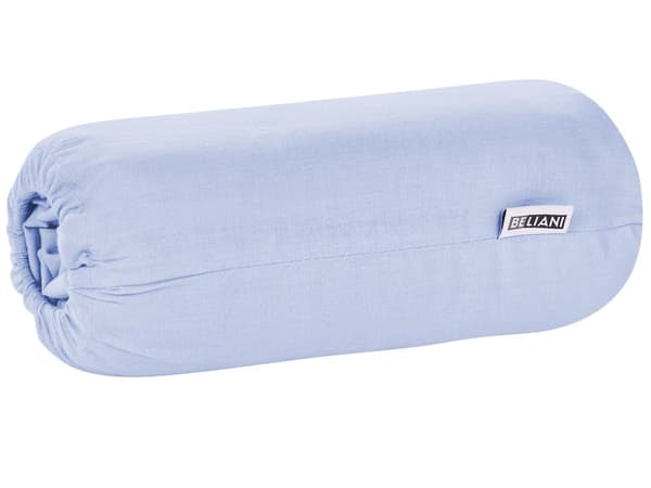 Formsydd laken Blå Bomull 160 x 200 cm Elastisk kant Ensfarget Klassisk stil Soverom Seng