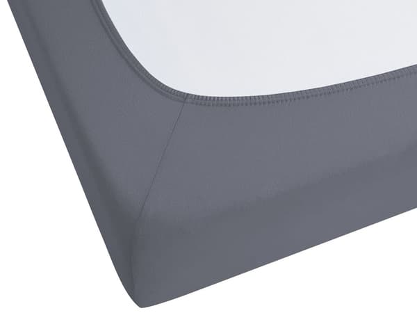 Formsydd laken Mørkegrå Bomull 200 x 200 cm Elastisk kant Ensfarget Klassisk stil Soverom Seng