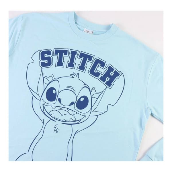 Nattøj Stitch Dame Lyseblå - XS