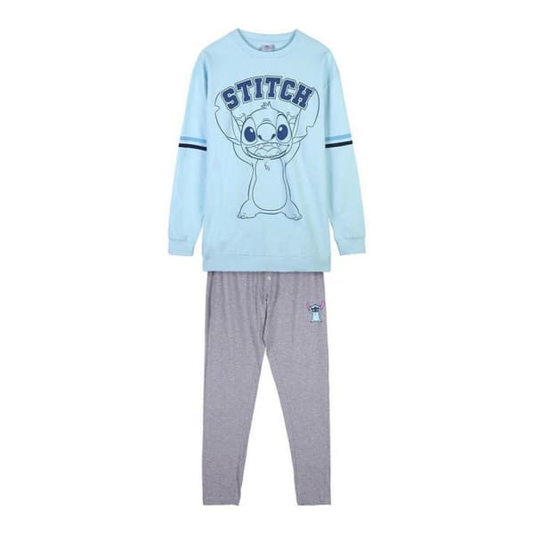 Nattøj Stitch Dame Lyseblå - XS