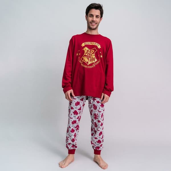 Nattøj Harry Potter Rød (Voksne) Mænd - XXL