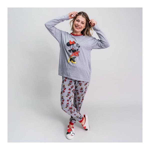 Pyjamas Minnie Mouse Grå Kvinna - XS