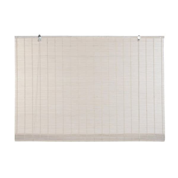 Rullpersienner DKD Home Decor Fernissad Vit Bambu 120 x 2 x 230 cm