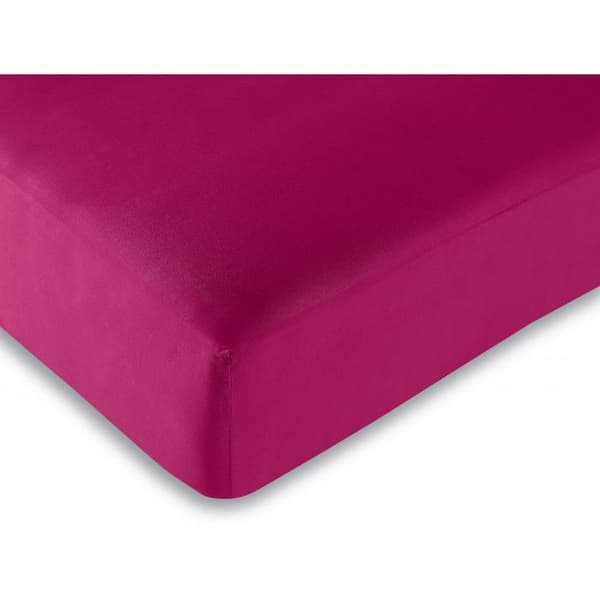 Lakan 57 trådar/cm² alla storlekar - Fuchsia - 160 x 200 cm