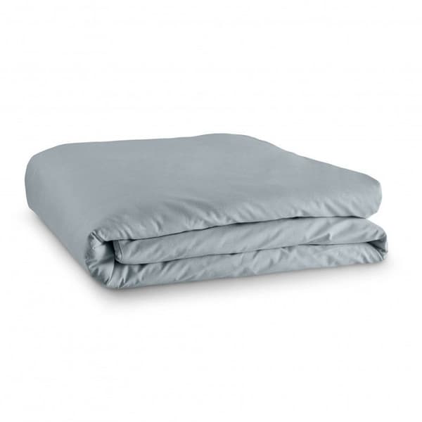 Påslakan Ljusgrå 260 x 240 cm / 100 % bomull / 57 trådar/cm² för "King Size" dubbelsäng