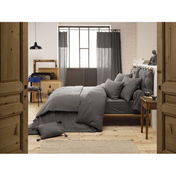 Lakanset 4 stycken 1 platt lakan 240 x 300 + 1 påslakan 160 x 200 + 2 örngott 60 x 60 Gaïa Granit