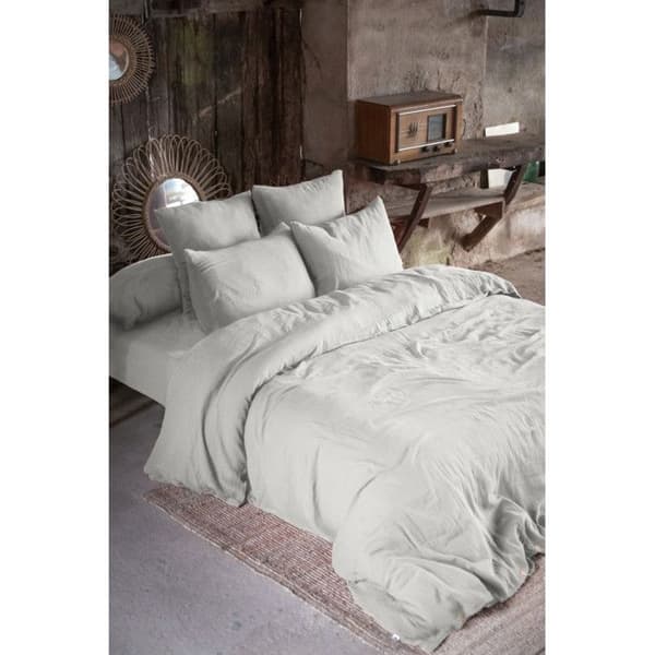 Lakanset 4 stycken 1 platt lakan 240 x 300 + 1 plåtlakan 160 x 200 + 2 örngott 60 x 60 Gaïa Nuage