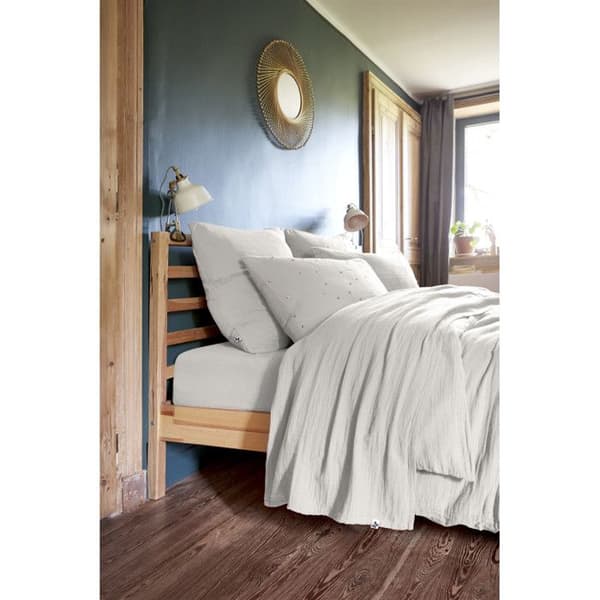 Lakanset 4 stycken 1 platt lakan 240 x 300 + 1 plåtlakan 160 x 200 + 2 örngott 60 x 60 Gaïa Nuage
