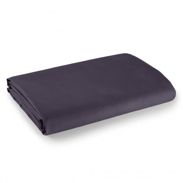 Plommon platt lakan 180 x 290 cm för enkelsäng 100 % bomull/57 trådar/cm²