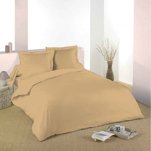Taupe påslakan 260 x 240 cm / 100 % bomull / 57 trådar/cm² för "King Size" dubbelsäng