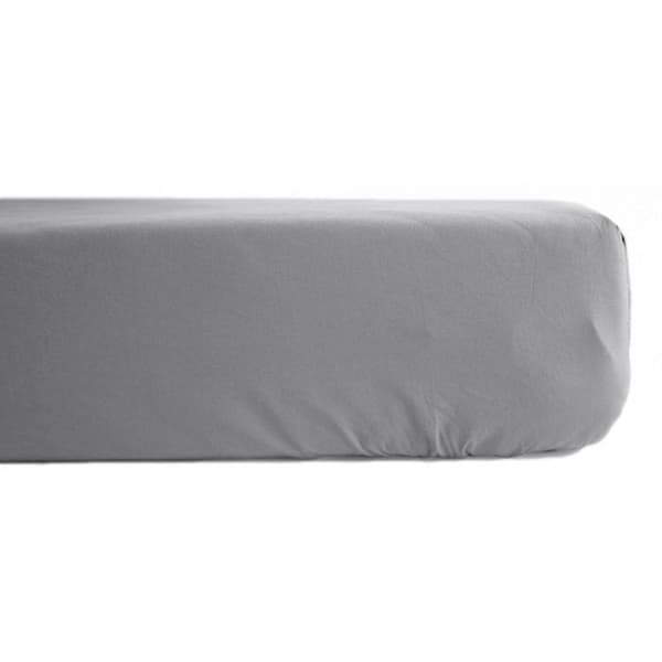 Prydnadslakan i ren bomull percal 80 trådar/cm² Sydvind - Stål - 140 x 190 cm 35 cm keps