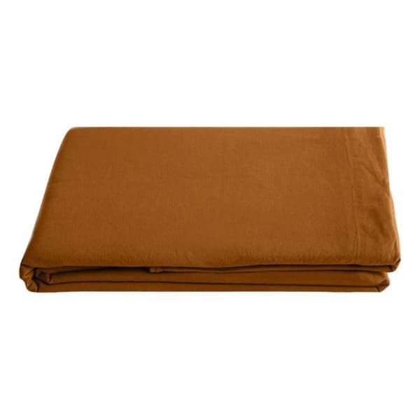 Palace renfärgad tvättad bomullslakan, 63 trådar/cm² sydvind - Palace Terracotta - 270 x 290 cm för king size-säng