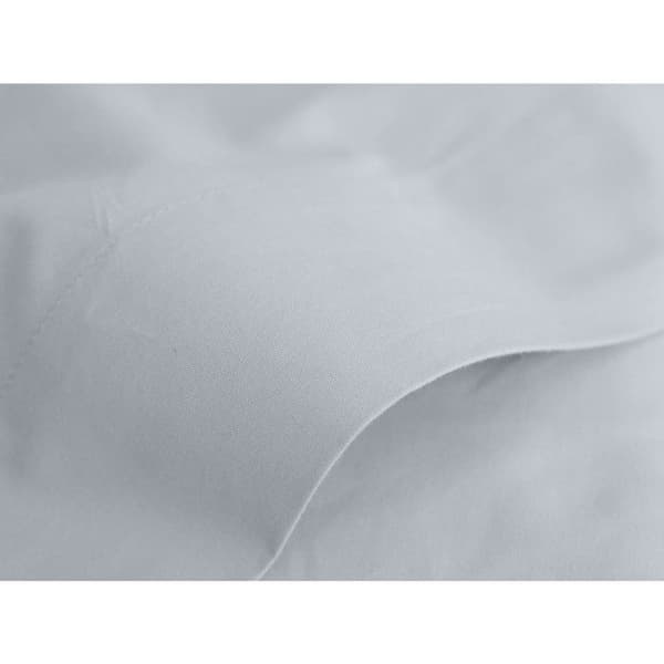 Platt lakan ren kammad långfibrig bomullspercale 80 trådar/cm² Sydvind - Snö - 270 x 300 cm för king size-säng