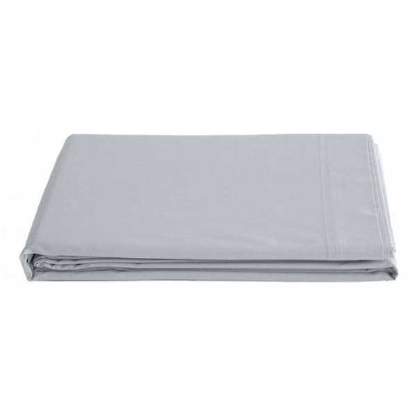 Platt lakan ren kammad långfibrig bomullspercale 80 trådar/cm² Sydvind - Snö - 270 x 300 cm för king size-säng