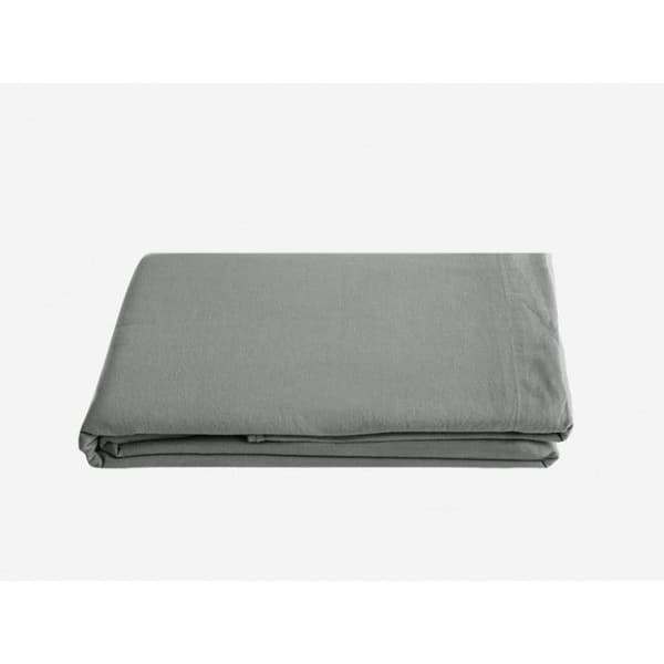 Palace renfärgad tvättad bomullslakan, 63 trådar/cm² South Wind - Palace Steel - 270 x 290 cm för king size-säng