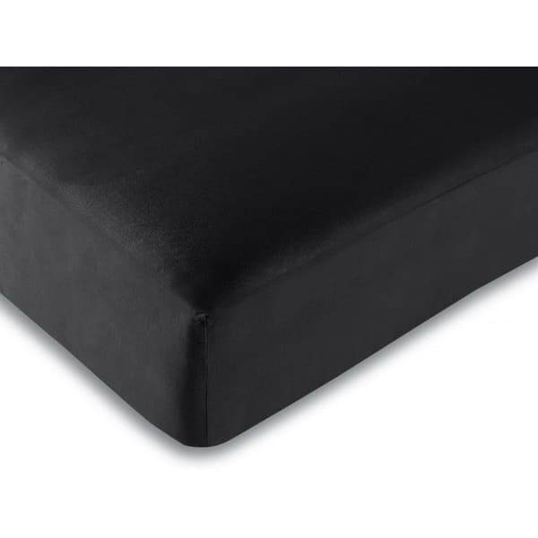 Prydnadslakan alla storlekar 100 % bomull/57 trådar/cm² - Svart - 90 x 190 cm