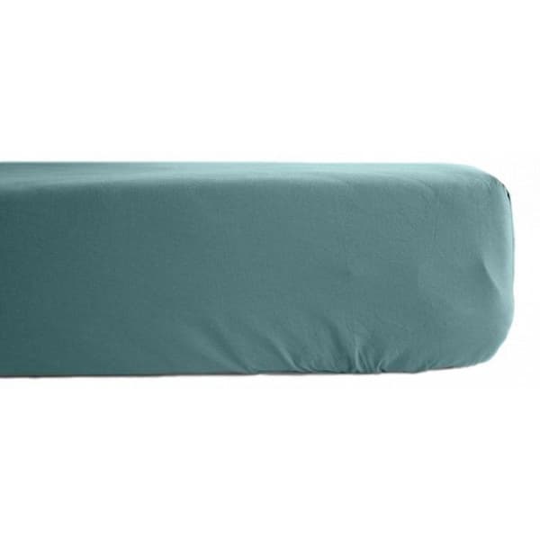 Prydnadslakan i ren bomull percal 80 trådar/cm² Sydvind - Opal - 90 x 190 cm 35 cm keps