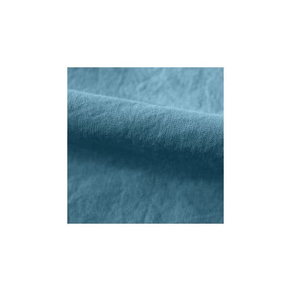 Palace prydnadslakan 100% tvättad färgad bomull 63 trådar/cm² South Wind - Palace Topaz - 180 x 200 cm 35 cm keps