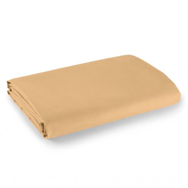 Enkelt och dubbelt platt lakan 100 % bomull/57 trådar/cm² - Taupe - 180 x 290 cm för enkelsäng