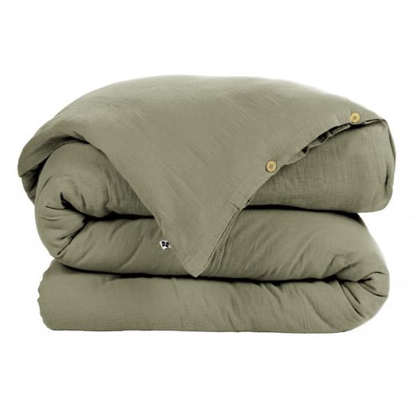 "Gaïa" påslakanpaket "Cotton Gauze" - Gaïa Romarin - 4-delat förpackning för säng 140 x 190 cm (1 påslakan 240 x 220 +