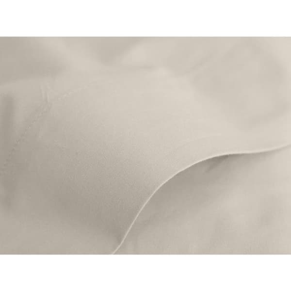 Platt lakan ren kammad långfibrig bomullspercale 80 trådar/cm² Vent du sud - Elfenben - 240 x 300 cm för dubbelsäng