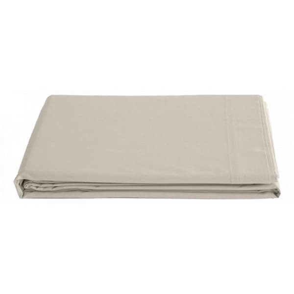 Platt lakan ren kammad långfibrig bomullspercale 80 trådar/cm² Vent du sud - Elfenben - 240 x 300 cm för dubbelsäng