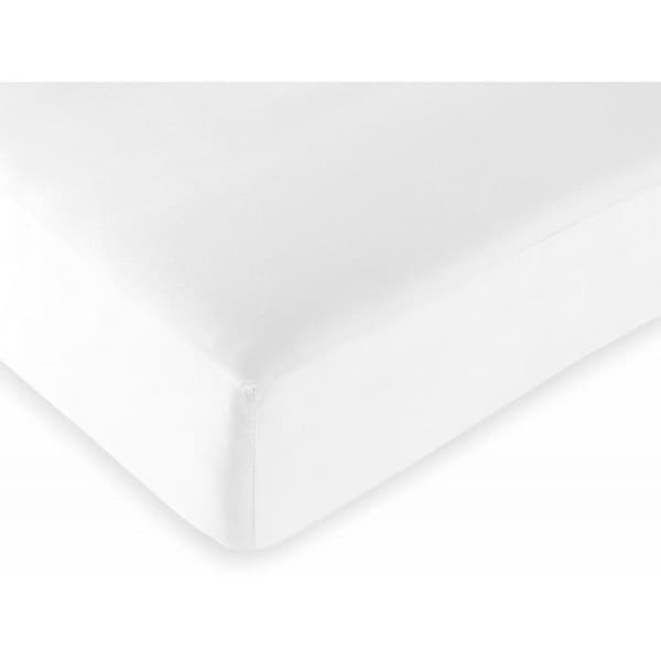 Lakan 57 trådar/cm² alla storlekar - Vit - 90 x 190 cm